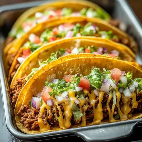 Oven-Baked Cheesy Tacos