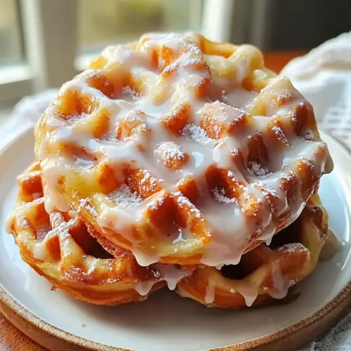 Apple Fritter Waffle Donuts