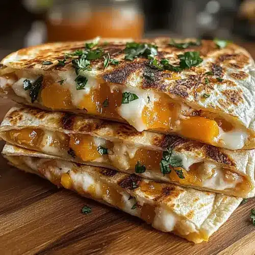 Peach Quesadillas