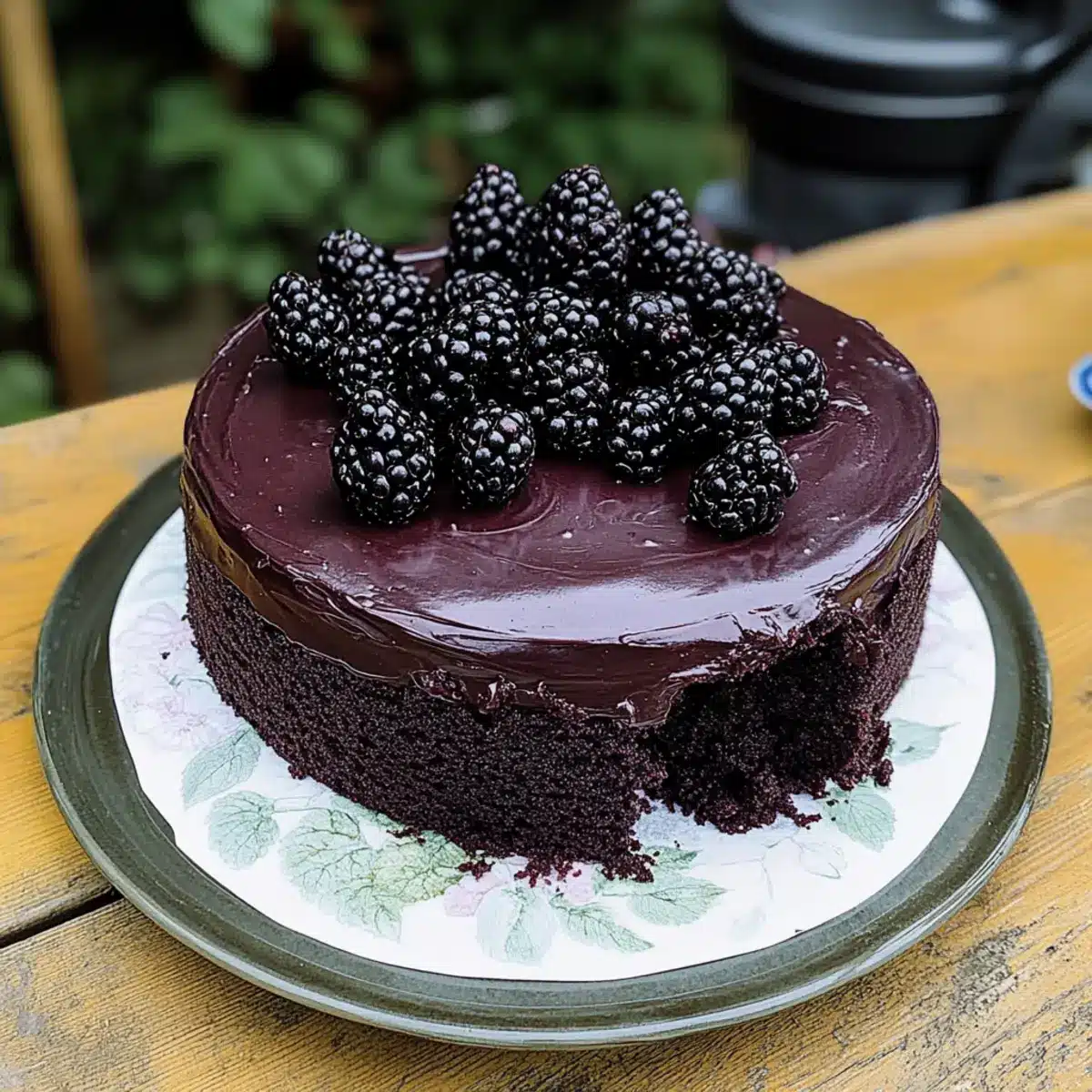 Blackberry Velvet Gothic Cake