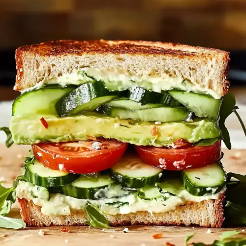 Loaded Cucumber & Avocado Sandwich