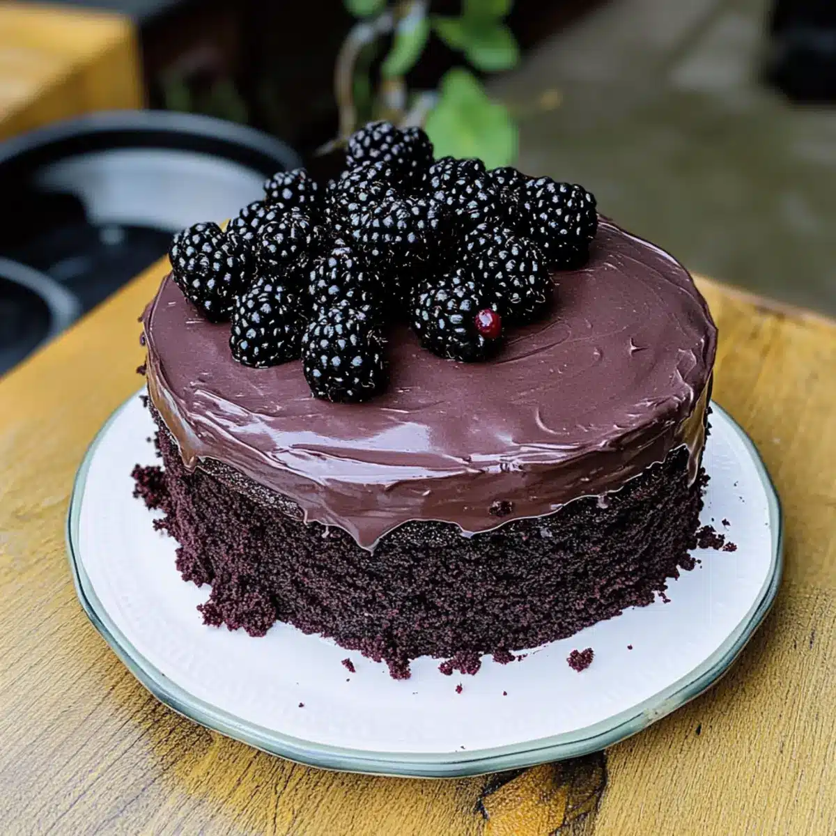 Blackberry Velvet Gothic Cake
