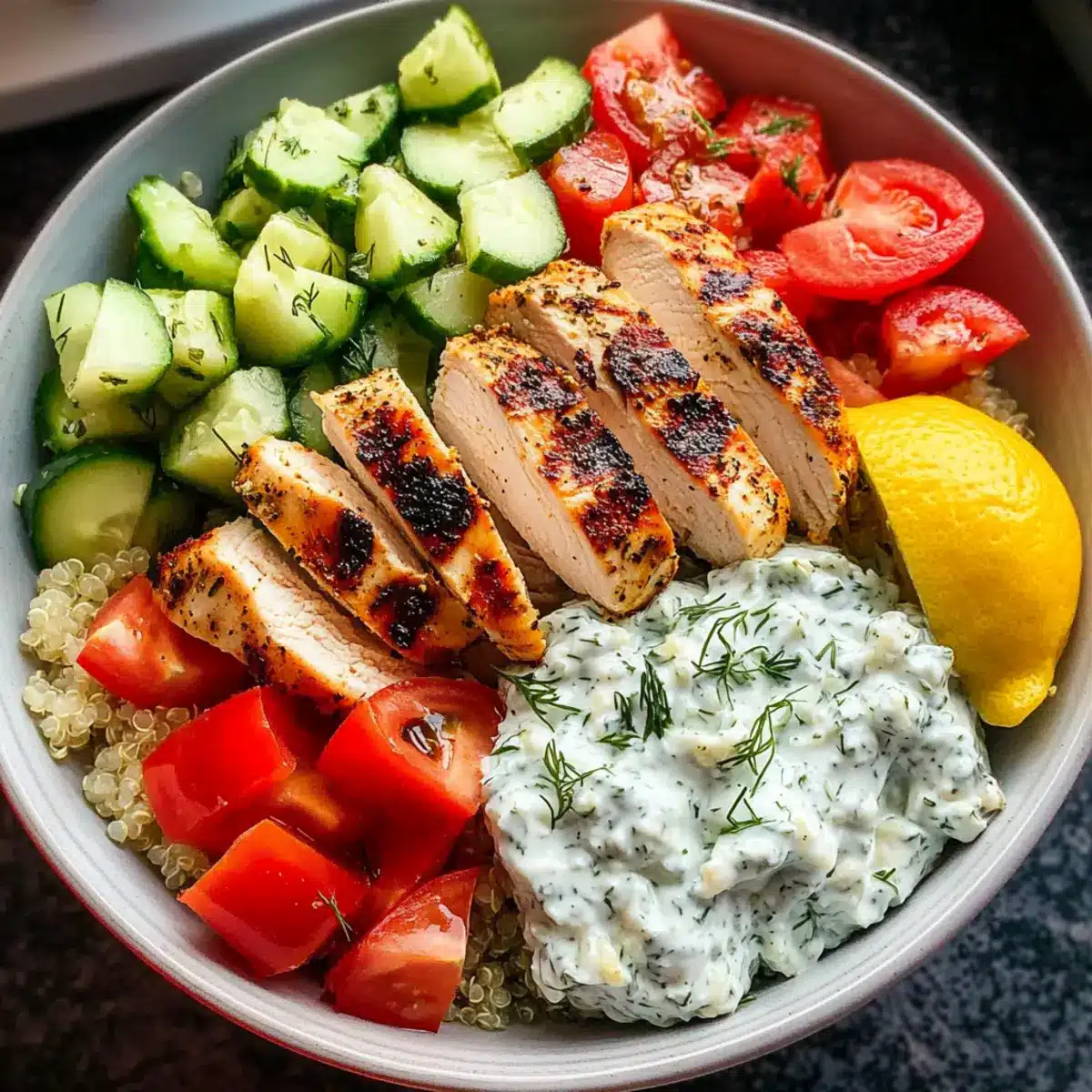 Greek Chicken Bowls