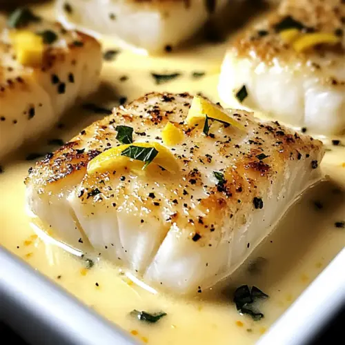 Baked Cod in Coconut Lemon
