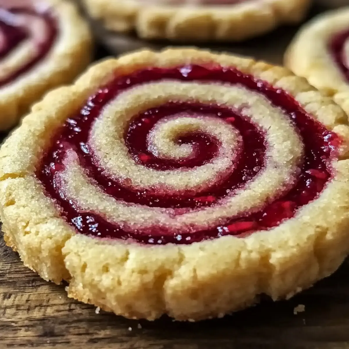Raspberry Swirl Shortbread Cookies