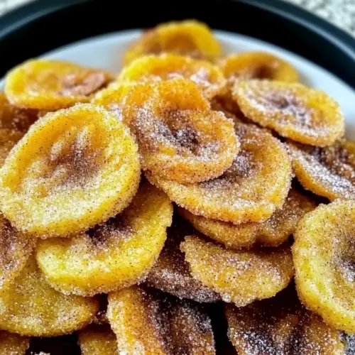 Cinnamon-Sugar Air Fryer Banana Chips