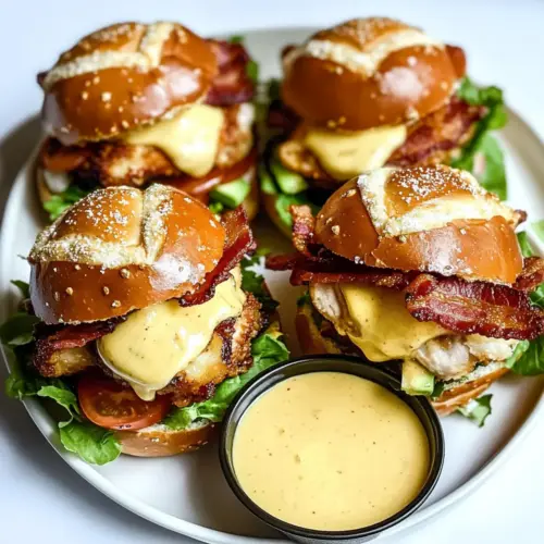 Honey Mustard BLT Chicken Sliders