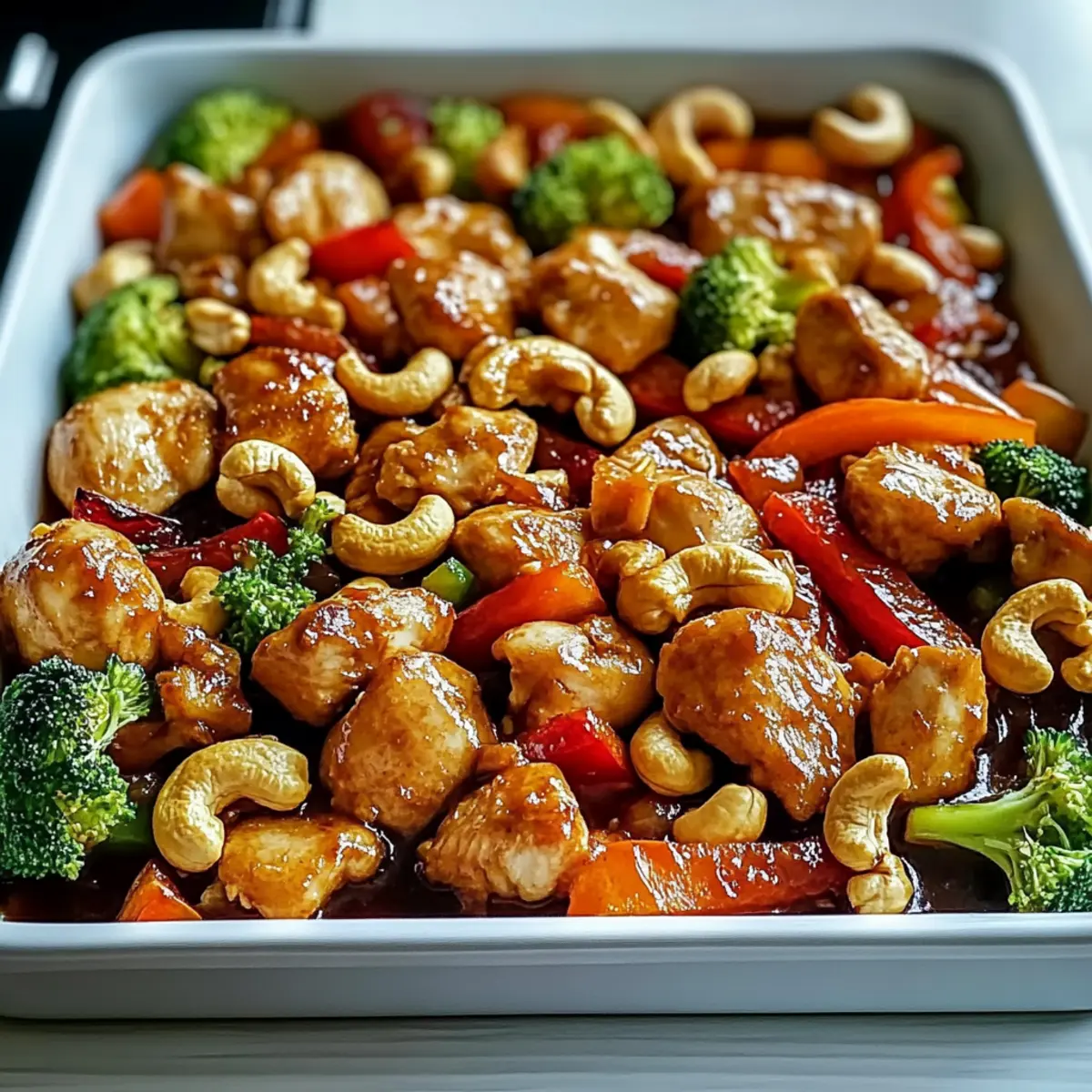 Sheet Pan Cashew Chicken