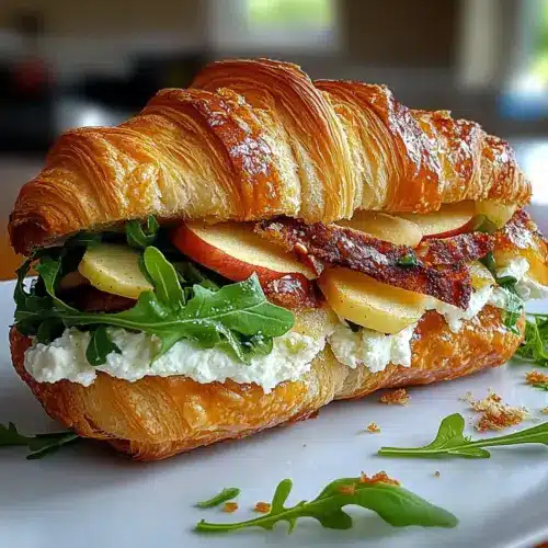 Apple & Goat Cheese Croissant Sandwich