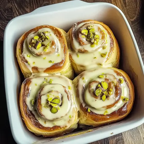 Pistachio Cream Cinnamon Rolls