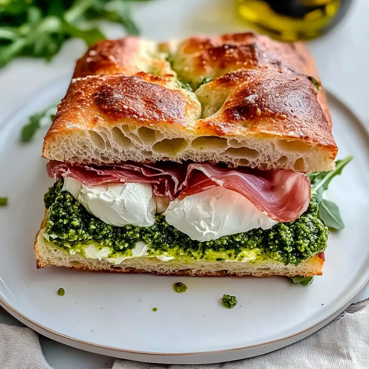 Classic Italian Focaccia Sandwich