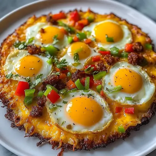 Breakfast Pizza Hash Brown Crust