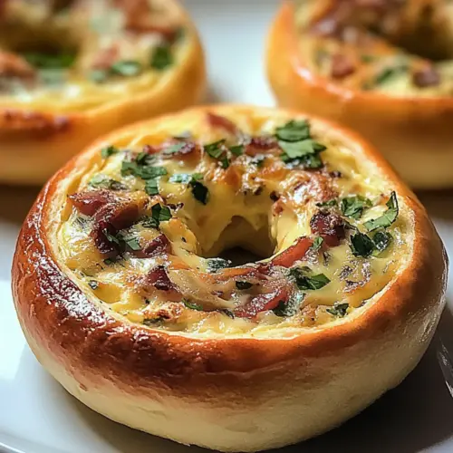 Quiche Stuffed Bagels