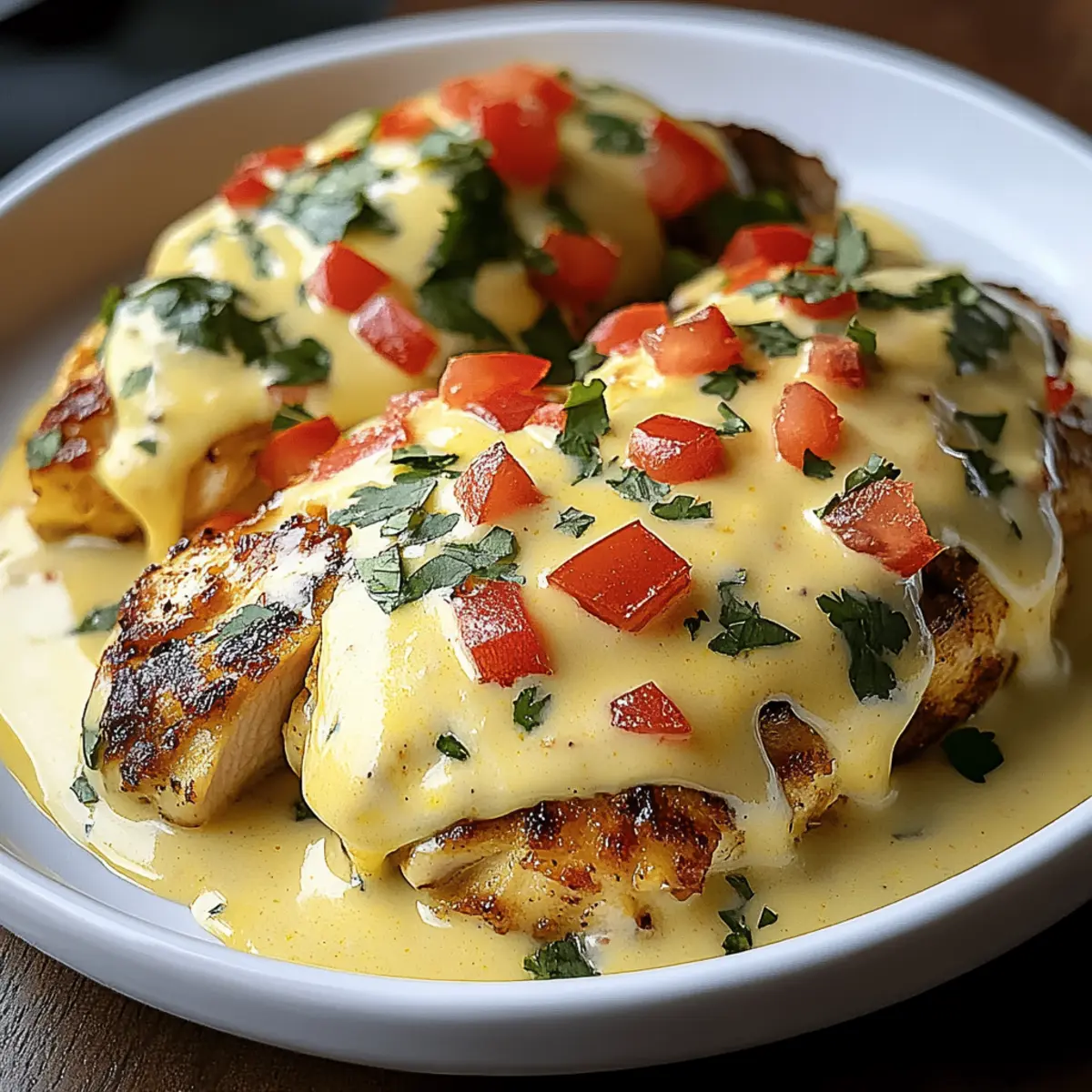 Mexican Chicken with Cheese Sauce