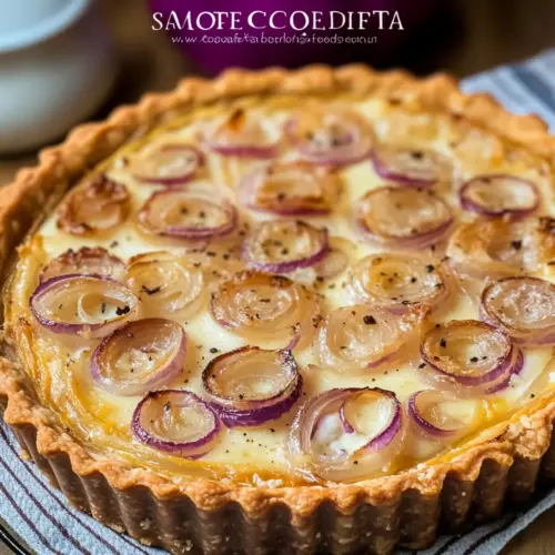 Onion cottage cheese tart