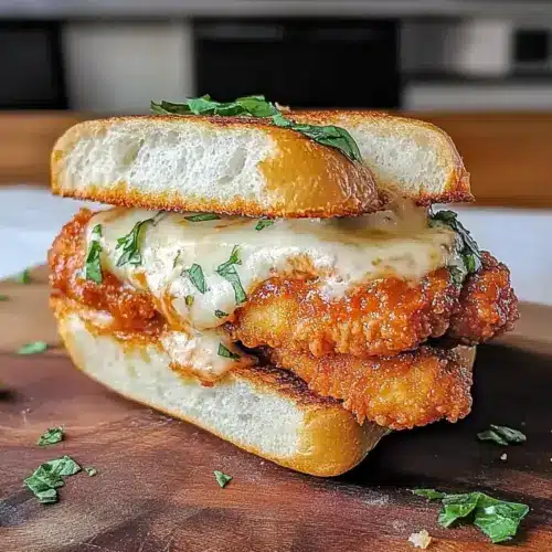 Vodka Sauce Chicken Parmesan Sandwich