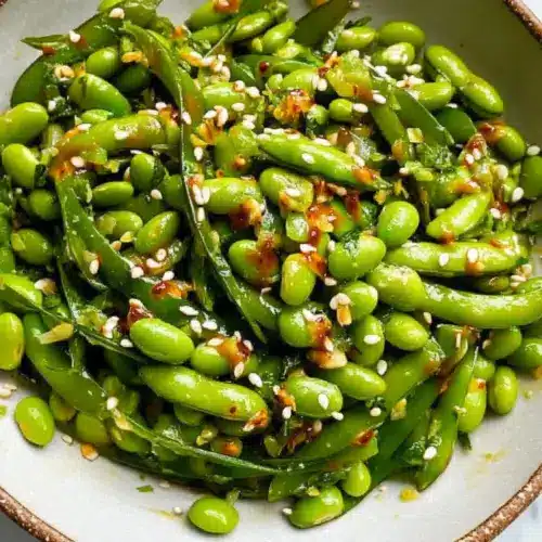 Chili Crisp Snap Pea Salad