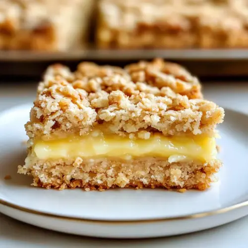 Lemon Oatmeal Crumble Bars