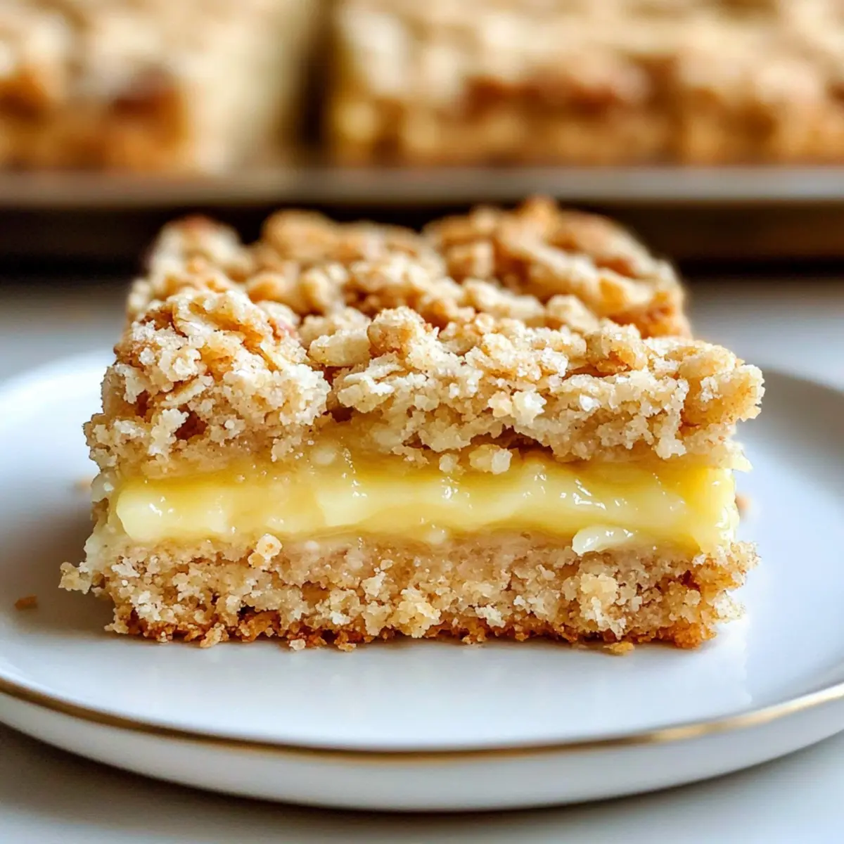 Lemon Oatmeal Crumble Bars