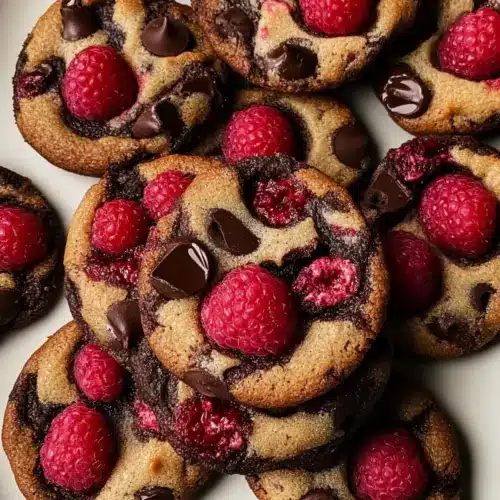 Raspberry Dark Chocolate Cookies