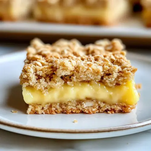 Lemon Oatmeal Crumble Bars