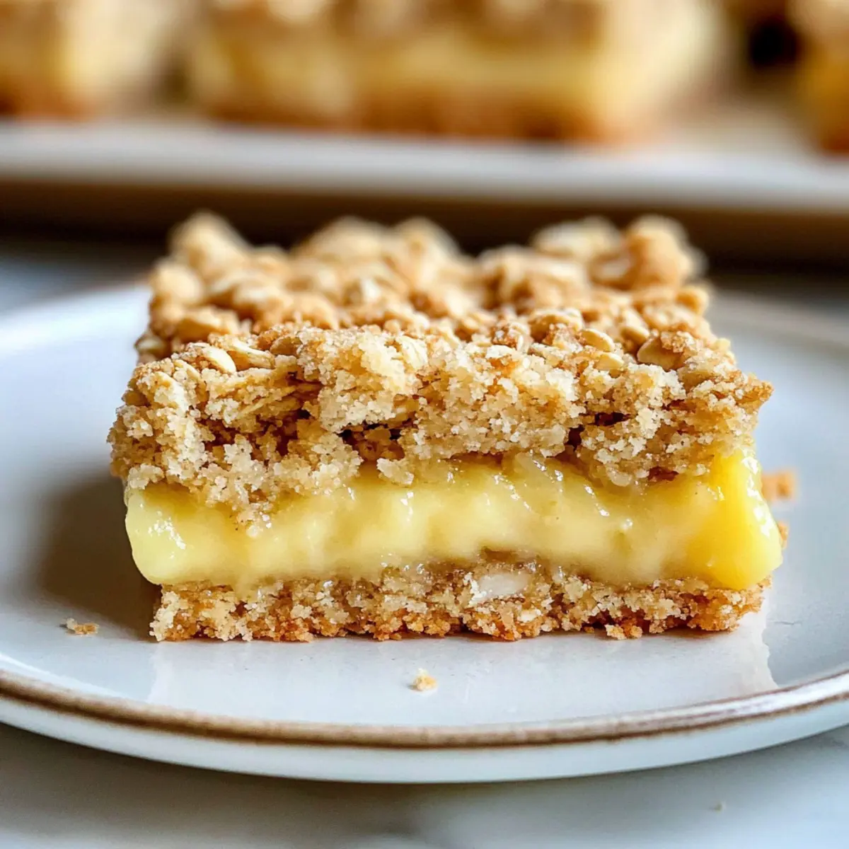 Lemon Oatmeal Crumble Bars