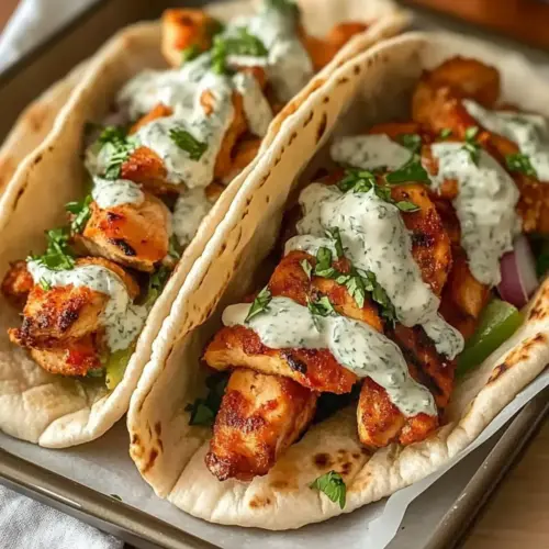 Sheet Pan Chicken Pitas