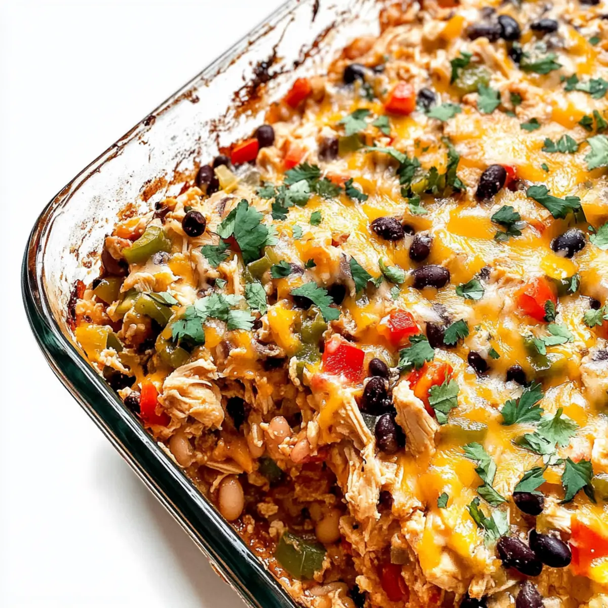 Easy Chicken Burrito Casserole