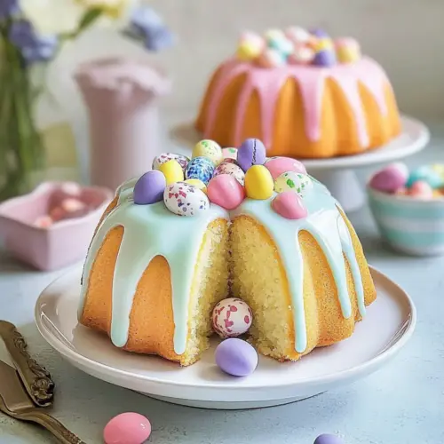 Mini Easter Bundt Cakes