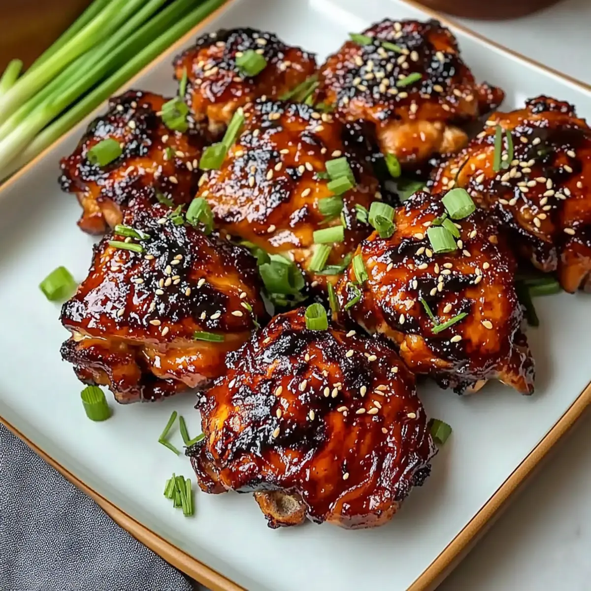 Crispy Japanese BBQ Chicken Thighs
