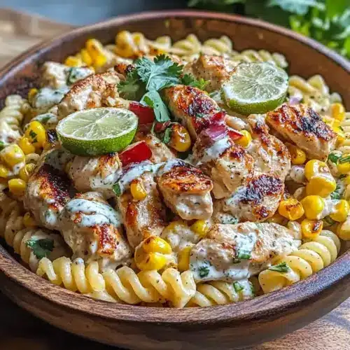 Elote Street Corn Chicken Pasta Salad
